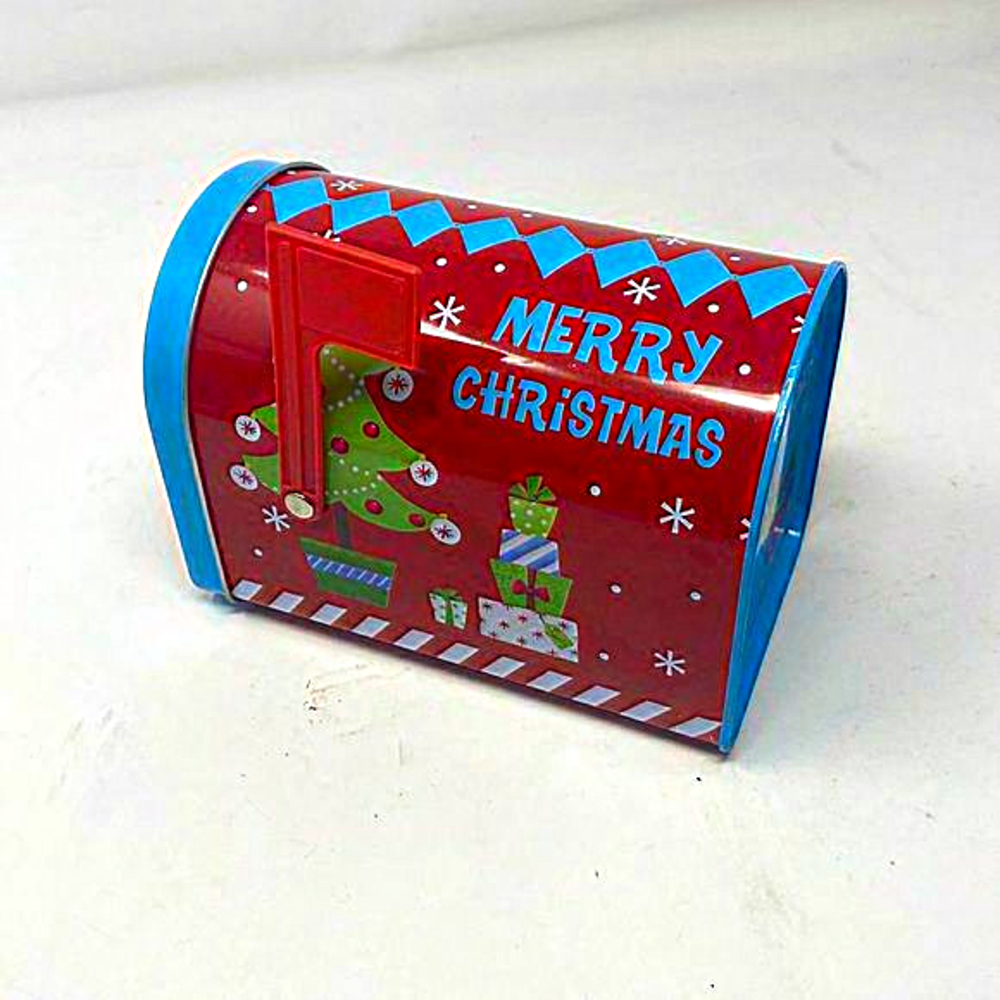 Santa tin‎ mailbox Christmas Decor